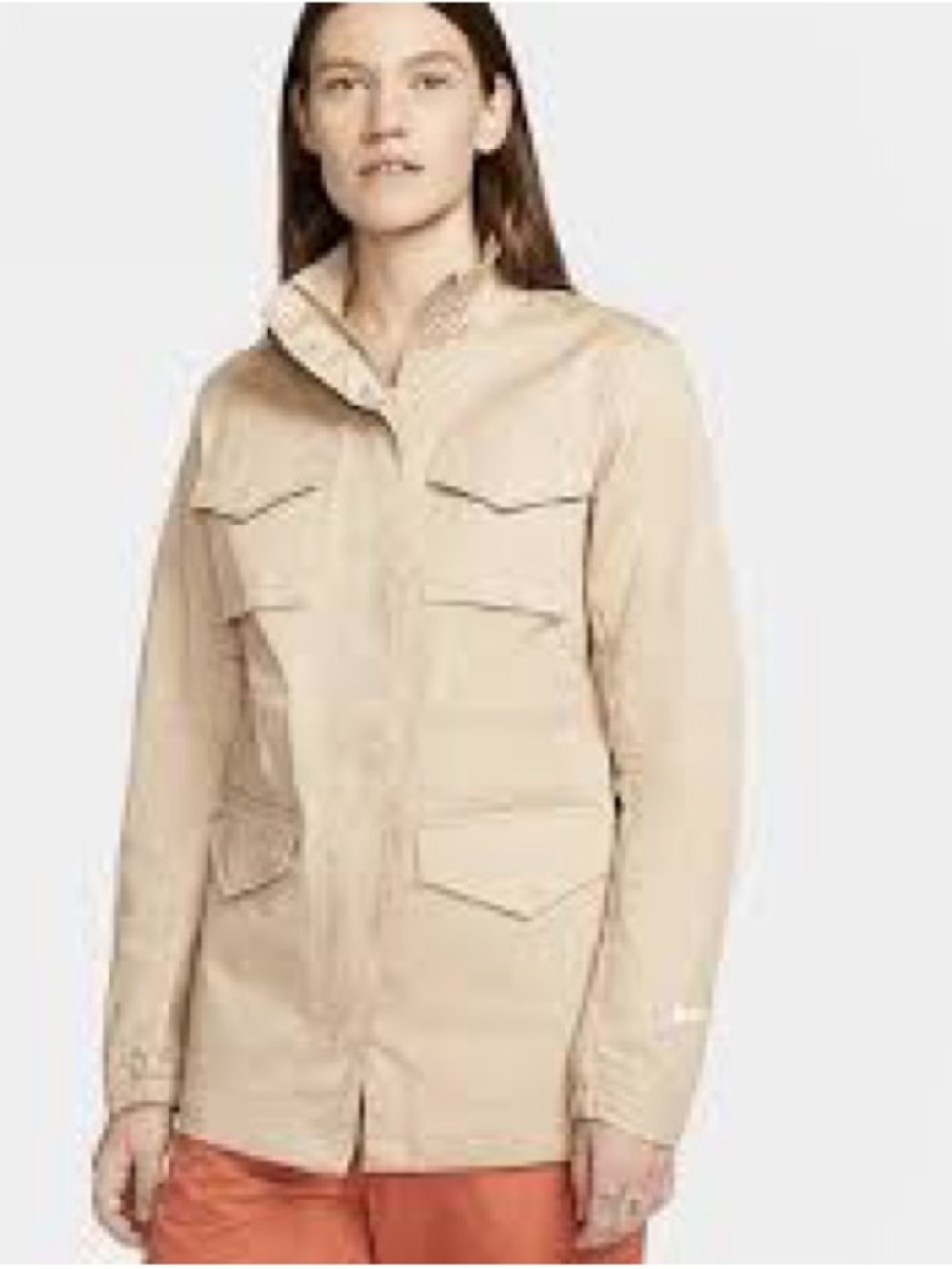 Nike Women's Sportswear M65 Ess Tan Jacket Parka NWTS Size Medium
